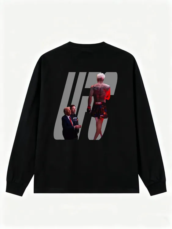 UFC奥利维拉T恤纯棉男士长袖美式格斗训练硬汉运动夏季百搭个性
