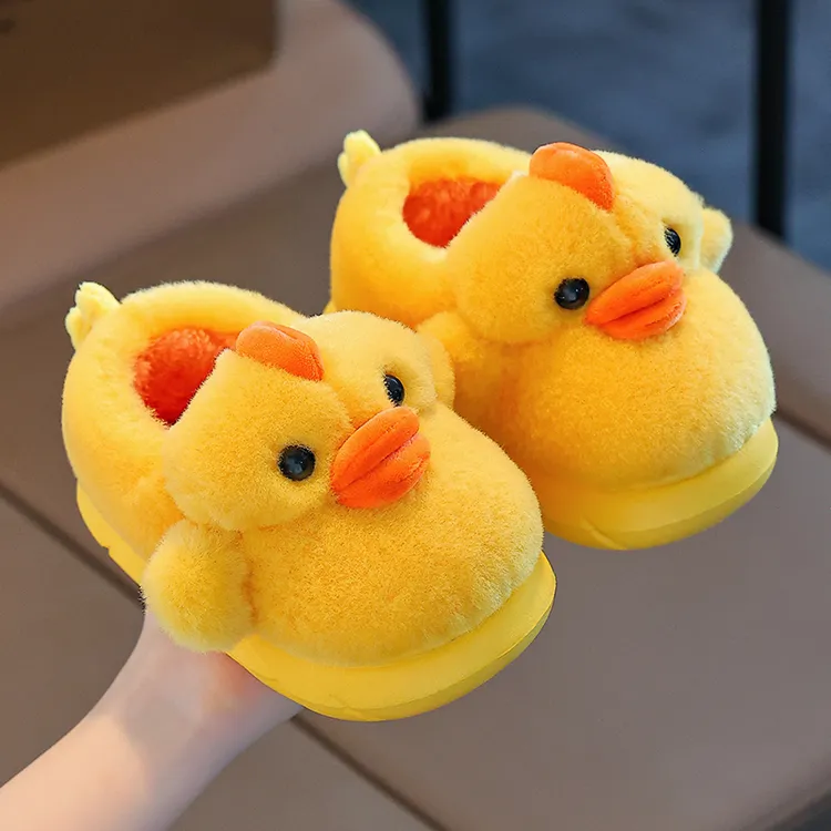 儿童冬季男女宝宝卡通加厚棉鞋平跟EVA中小童宝宝包跟棉鞋