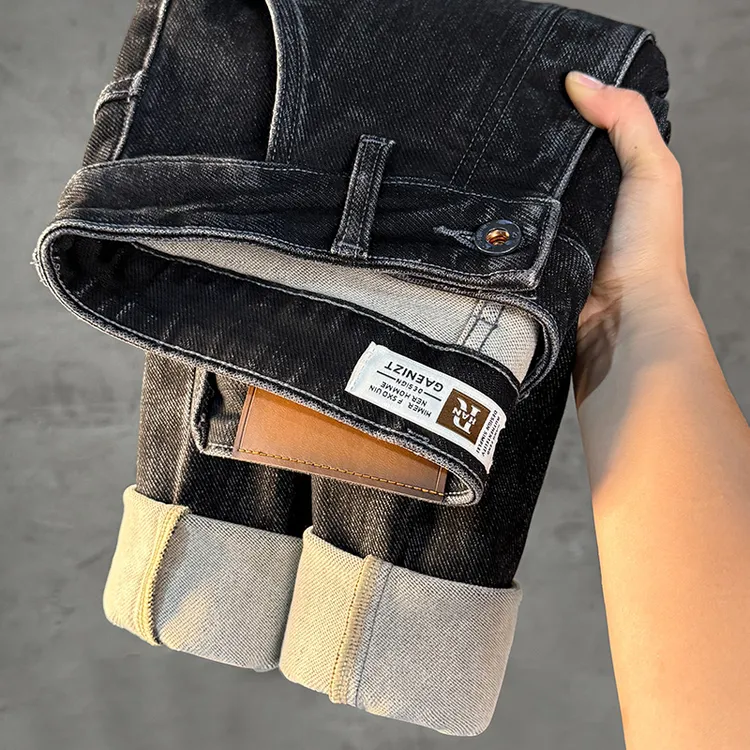 牛仔裤男款爆款2025年秋季新款潮流刺绣弹力休闲百搭韩版长裤8826