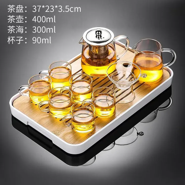 办公室透明会客泡茶器玻璃杯水杯