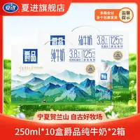 【3.8g优质乳蛋白】夏进爵品纯牛奶贺兰山限定优质生牛乳250ml*10瓶