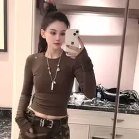 RUYIFASH 拼接弹力腰净版百搭T