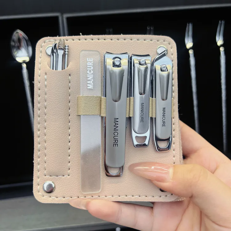 厨伯伯指甲刀套装家用防飞溅指甲剪挖耳勺专用工具