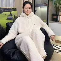 【方便专属】舒适双面暖绒加厚北羔绒家居服套装QC221-10MF