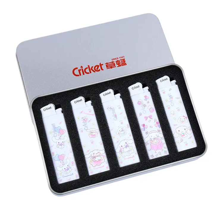 草蜢打火机创意UV高颜值防爆打火机【五支礼盒装】适合送男女生礼物