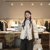 闵笑一【轻巧格言】新款温柔显瘦气质设计感休闲上衣白鸭羽绒外套