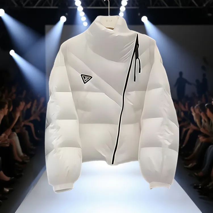 今年流行的超好看白色棉服女冬季2025新款高级感加厚棉袄短款外套