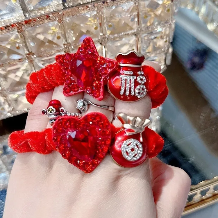 新春福气多多财气满满 2025头绳新年新款发圈福袋发绳本命年头饰