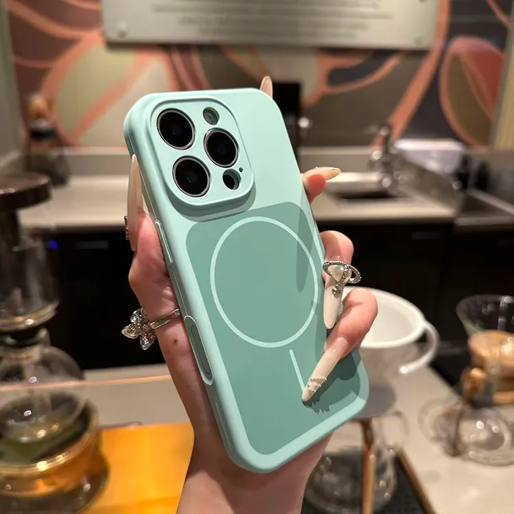 新款液态硅胶适用苹果17promax手机壳时尚iPhone16磁吸15气质14软