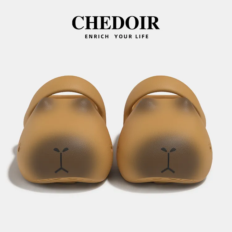chedoir卡皮巴拉包头拖女夏季可爱居家凉拖鞋水豚室内外穿洞洞鞋