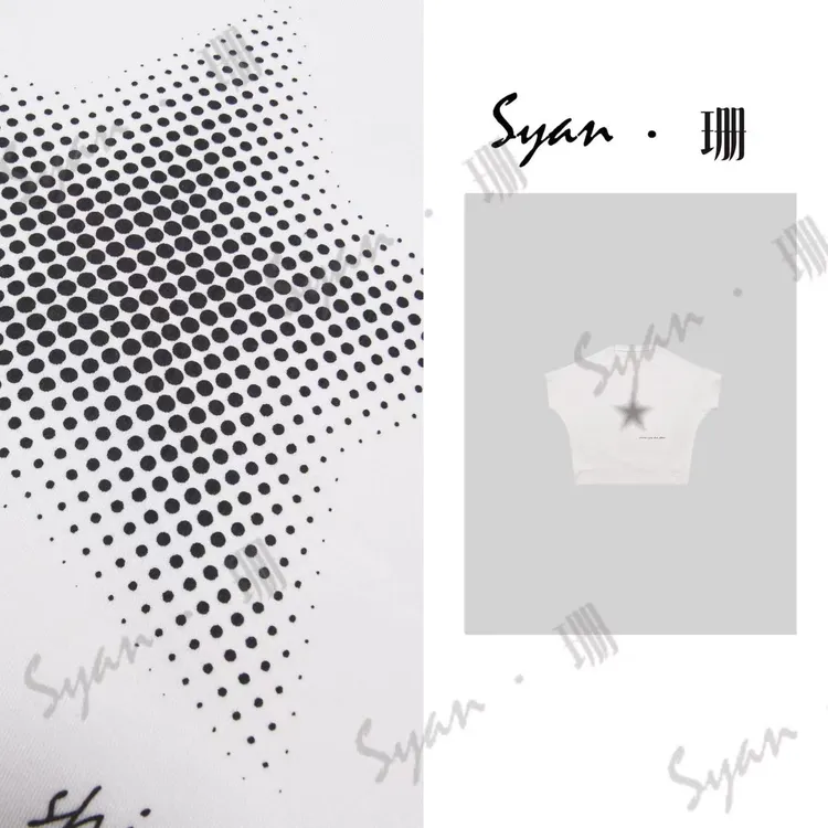 Syan【星燿】夏季新款时尚潮流百搭休闲轻奢T恤设计感
