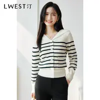 7014【金拐子专属】朗文斯汀条纹连帽休闲针织衫DTYZ4101A07014