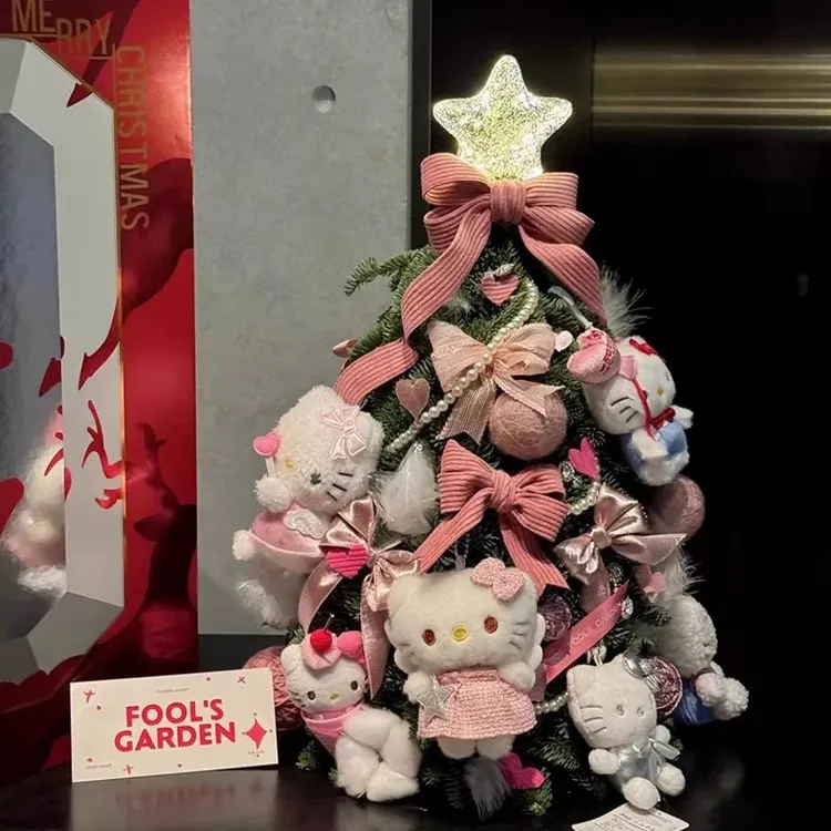 圣诞节礼物送客厅装饰摆件网红哈喽hellokitty可爱玩偶圣诞树
