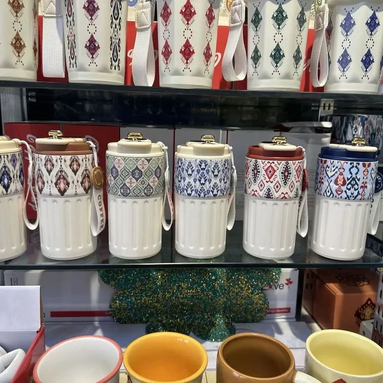 【简爱好物】网红民族风情侣大容量316不锈钢艾特莱斯保温杯