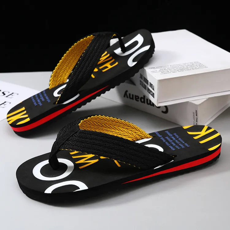 希敦纽勒人字拖男夏季拖鞋男个性防滑耐磨外穿鞋男士踩屎感夹脚拖