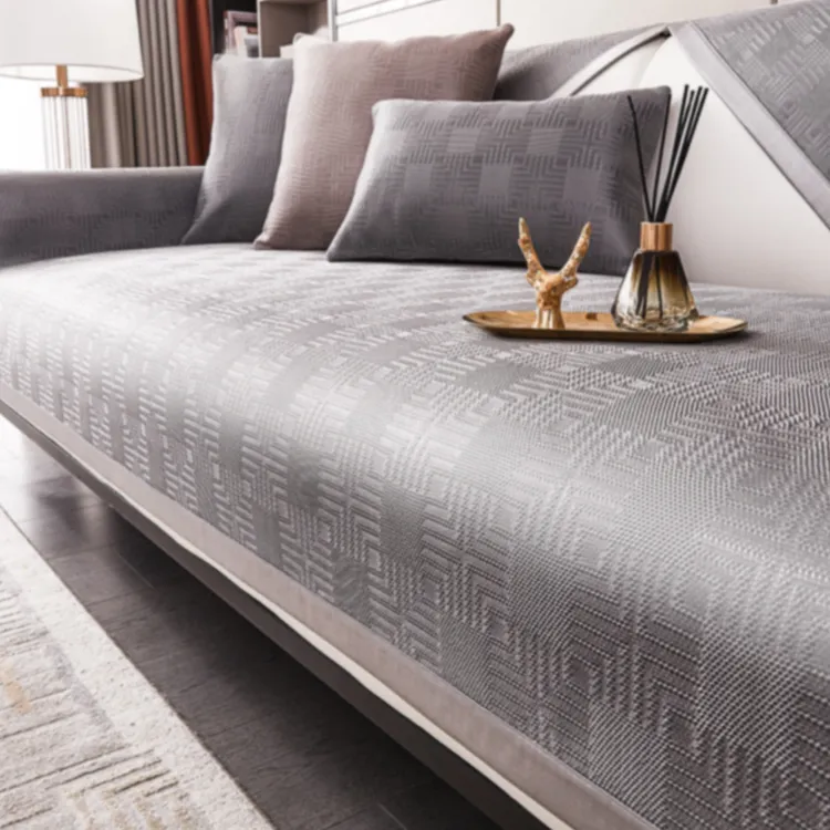 足姿轻奢冰丝沙发垫皮夏季夏天款简约现代高端凉席防滑坐垫皮沙发