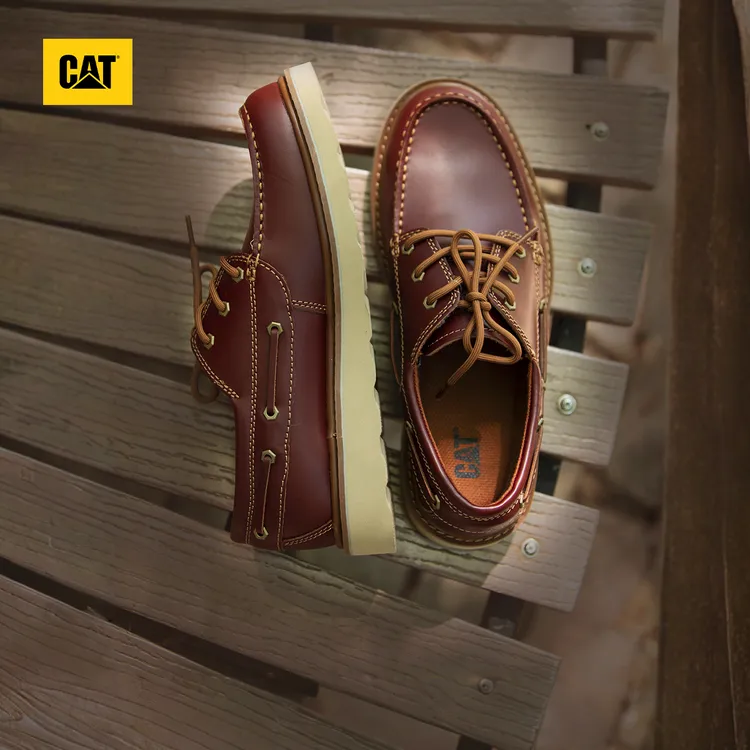 CAT卡特25春夏新品男士时尚户外低帮复古牛皮单鞋