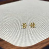 E【幻彩雪花耳钉】-足金999精工5G耳饰