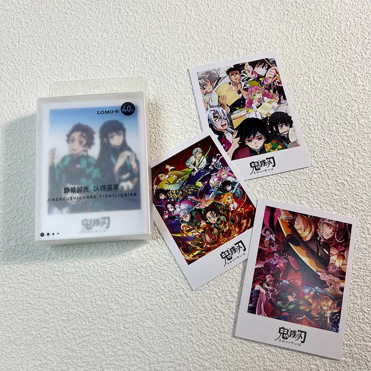 鬼灭之刃LOMO卡周边高清小卡片贺卡明信片盒装留言卡收藏卡