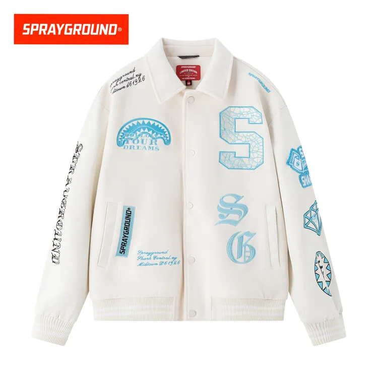 SPRAYGROUND鲨鱼嘴夹克美式休闲潮流秋季百搭宽松GC WE131107