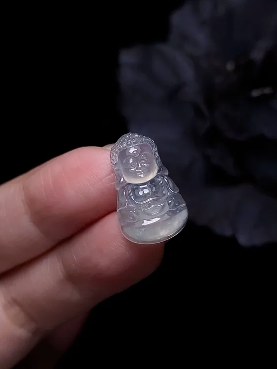 缅A冰透高冰种起光宝宝佛