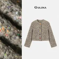 GULINA/娜姐 欧洲站新款阔肩纽扣设计师款小香外套88253