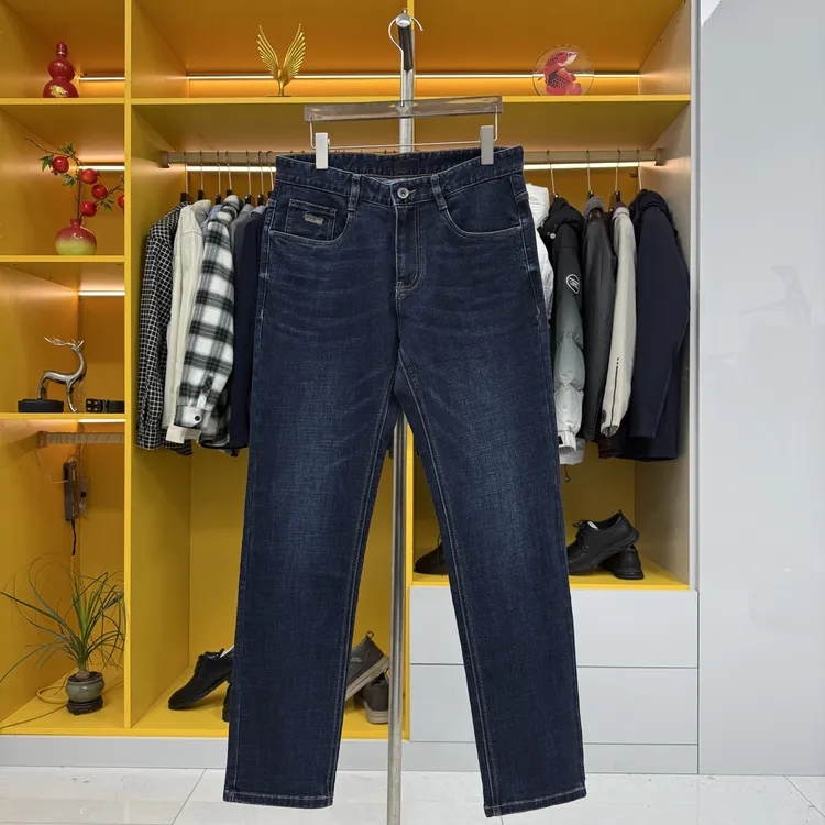 K808男款秋季牛仔裤中腰设计直筒宽松弹力棉质亲肤舒适潮流休闲裤