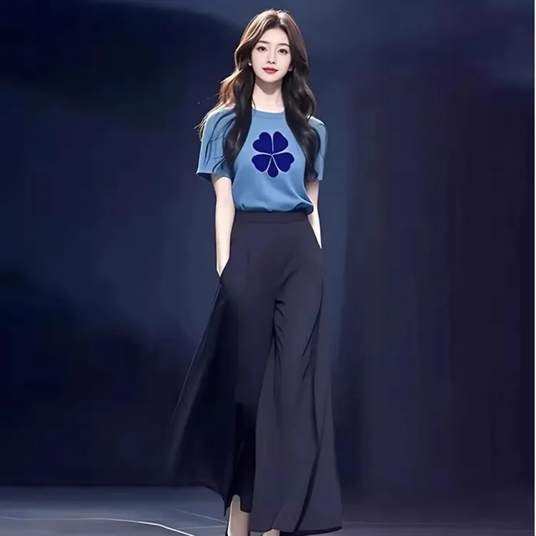 2025初夏休闲风法式欧美风都市风时尚套装今年流行小香风两件套装