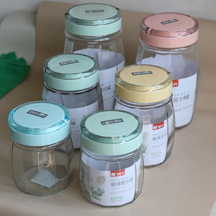 振兴玻璃密封罐食品干果茶叶杂粮密封盒罐子泡酒小瓶子厨房储物罐