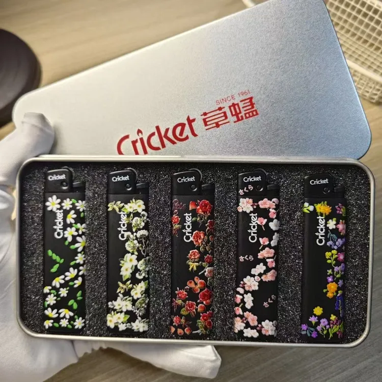 正品草蜢cricket纯黑色礼盒装手作diy打火机送男女朋友闺蜜