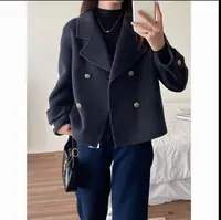 GZ217 韩系小个子宽松收腰加厚外套