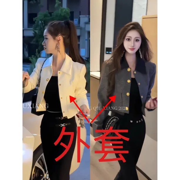 【闪耀灵泽】新款轻奢时尚百搭款长袖短外套