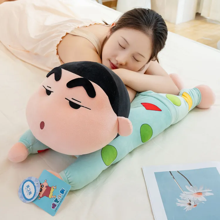 可爱趴款蜡笔小新公仔毛绒玩具女生睡觉夹腿抱枕玩偶娃娃生日礼物