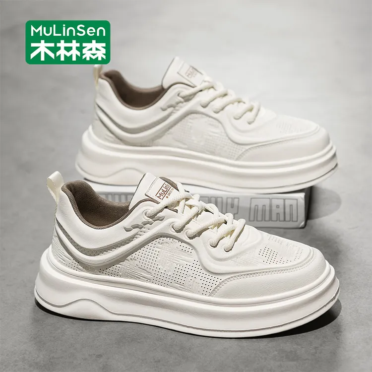 木林森男鞋夏季透气休闲板鞋男士2025新款小白鞋运动百搭韩版潮鞋