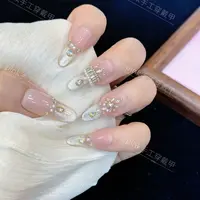【希腊女神】ZJG-猫眼款纯手工穿戴甲美甲-10片,反复佩戴
