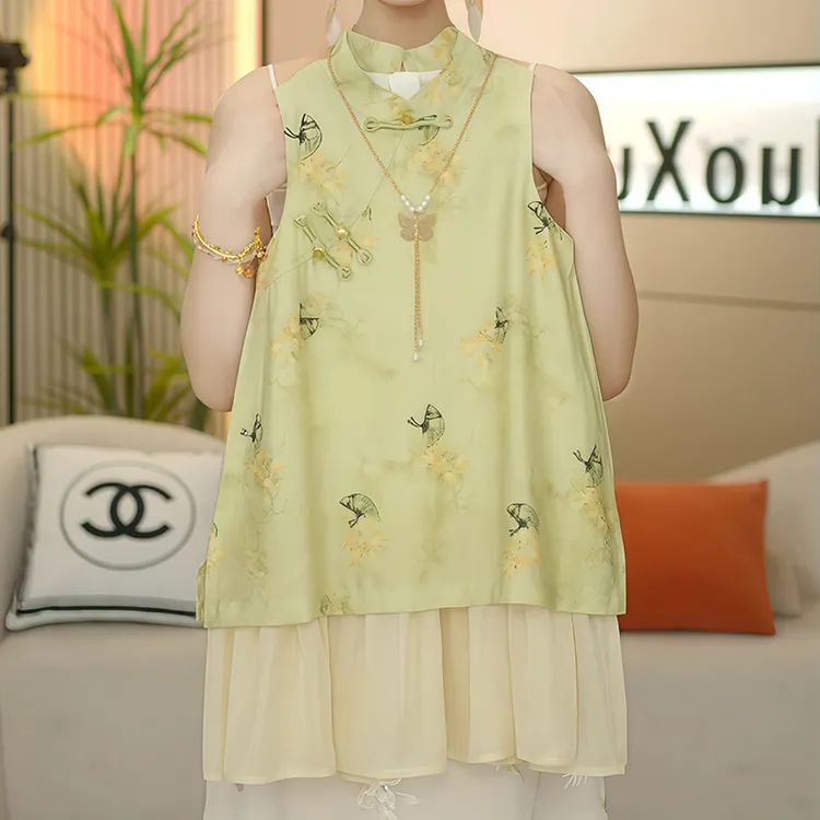 巴拉童年女童新中式连衣裙夏装2025新款儿童国风裙子夏季小女