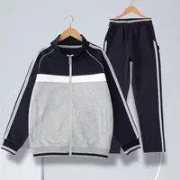 艾顿校服中小学生春秋款藏青拼色棒球服校服套装男女童运动服校服