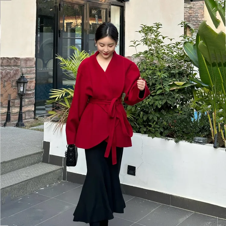 DIDI LAUREN“人鱼小姐”法式复古高级感黑色针织鱼尾裙