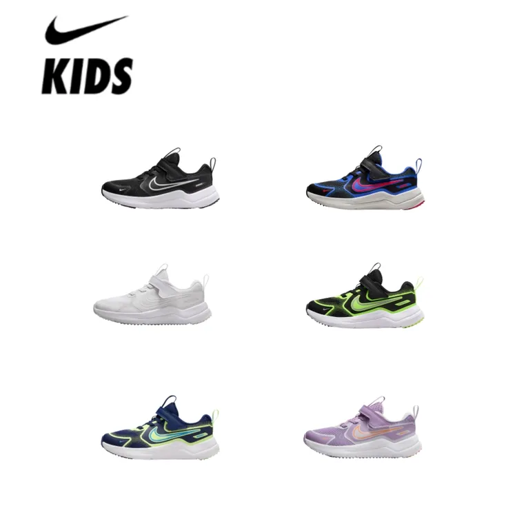 专柜正品新款耐克NIKE男女儿童透气轻便耐磨魔术贴跑步鞋HM4400