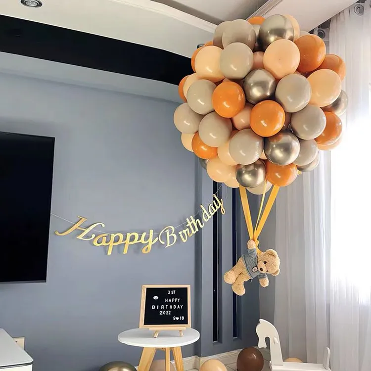 【7416人好评】生日装饰场景布置 ins小熊热气球男女孩宝宝周岁百日