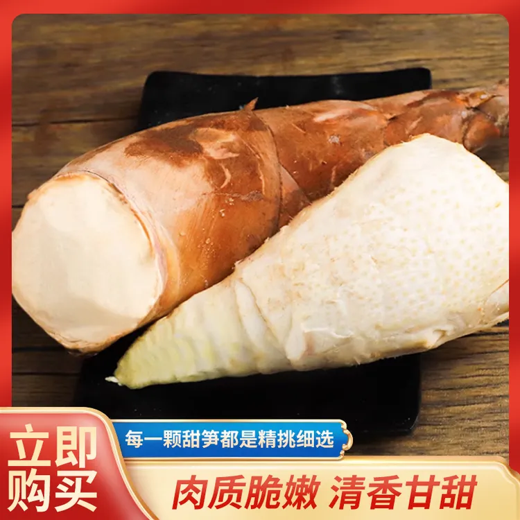 【顺丰冷链包邮到家】云南甜龙笋当季食用新鲜大头笋口感脆嫩爽口