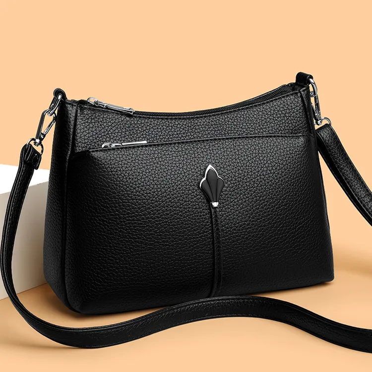 70后女士包包肩包韩版防盗防刮车缝单肩斜挎包时尚