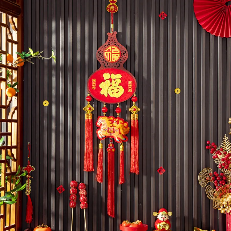 2026马年新款葫芦挂饰新年挂件春节入户大门过年元旦客厅布置用品