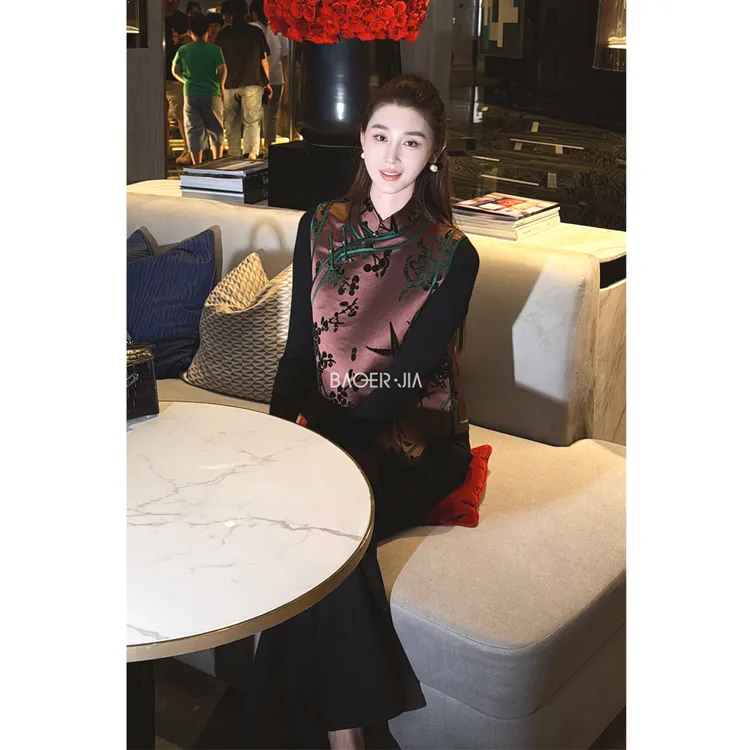 88-【传承/好事发生】宝儿家含幂BJ110525309冬季国风漳缎云锦马甲