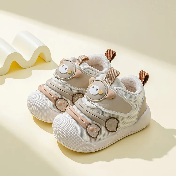 Ginofu2025秋季新款宝宝学步鞋防滑软底休闲百搭男女童透气机能鞋