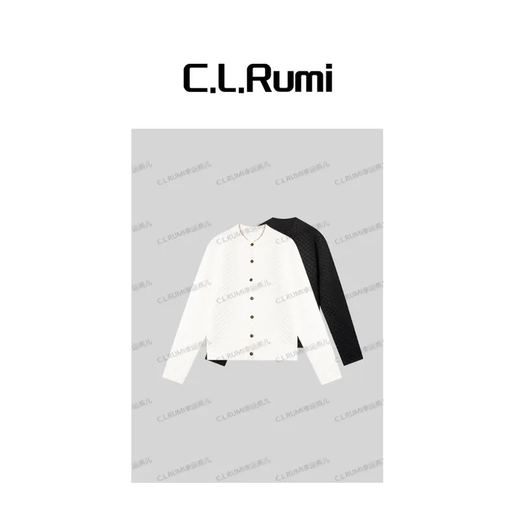 【Rumi优选】“千岛森会”加厚冬季保暖立领羊毛压格外套上衣7420wt