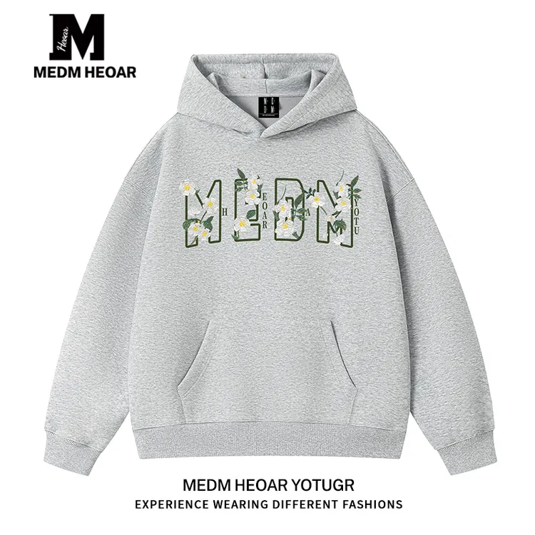 【三标齐全】MEDM HEOAR连帽卫衣秋季美式重磅高街潮牌情侣帽衫