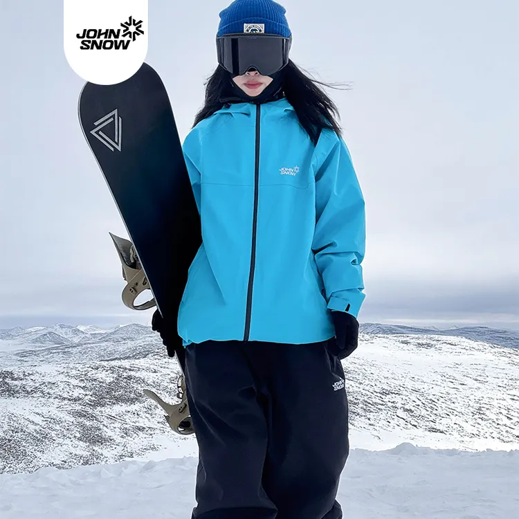 John snow单双板滑雪服套装男款3L压胶宽松防水保暖透气女款雪服