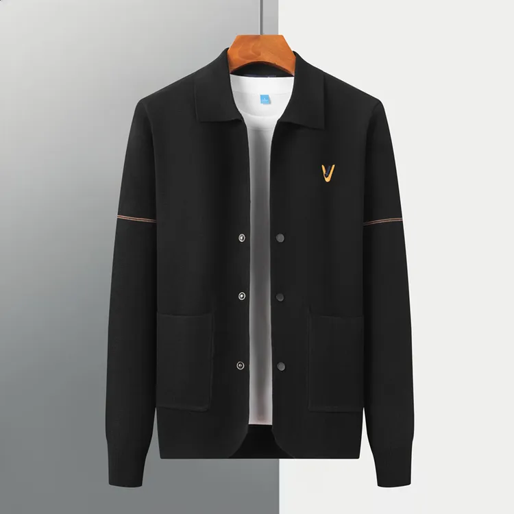 雅鹿男装秋季男士开衫针织衫外套商务简约男士时尚毛衣外套百搭