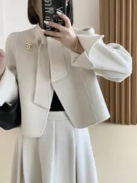 【琪的style】高级感穿搭羊毛新款百搭上衣短款DY2301